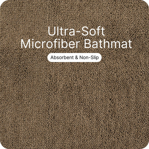SOLID Soft Anti-Slip Bathmat | Simple Design with Quick Dry Texture