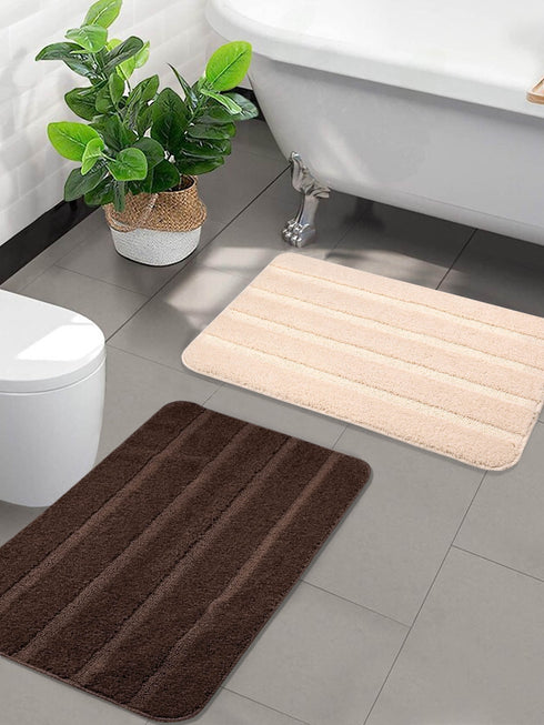Grey bathmat set