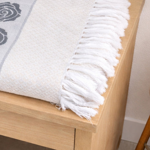Rose Pure Cotton Bath & Hand Towel Set | Quick Dry Soft Towels | Bathing Kitchen Hand Towel Gym | Men & Women | Bathroom Accessories Set |