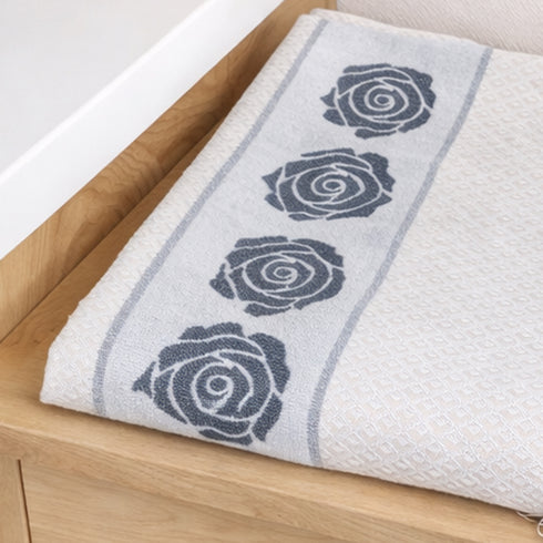 Rose Pure Cotton Bath & Hand Towel Set | Quick Dry Soft Towels | Bathing Kitchen Hand Towel Gym | Men & Women | Bathroom Accessories Set |