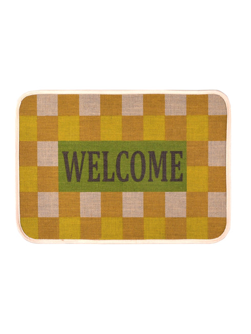 BLOOM Jute Doormats | Eco Friendly with Anti-Skid TPR Backing | Durable | Floor Mat Combo Pack of 3 Pcs Size 40x60 CM