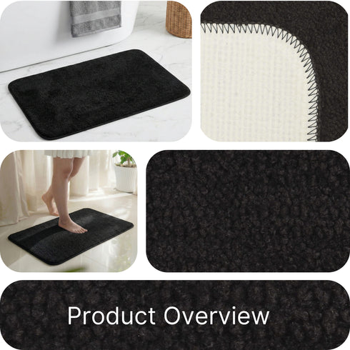 SOLID Soft Anti-Slip Bathmat | Simple Design with Quick Dry Texture