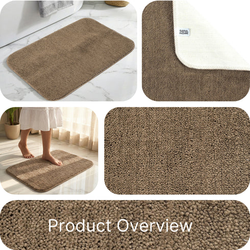 SOLID Soft Anti-Slip Bathmat | Simple Design with Quick Dry Texture
