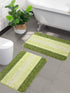 Anti slip microfiber bathmat set