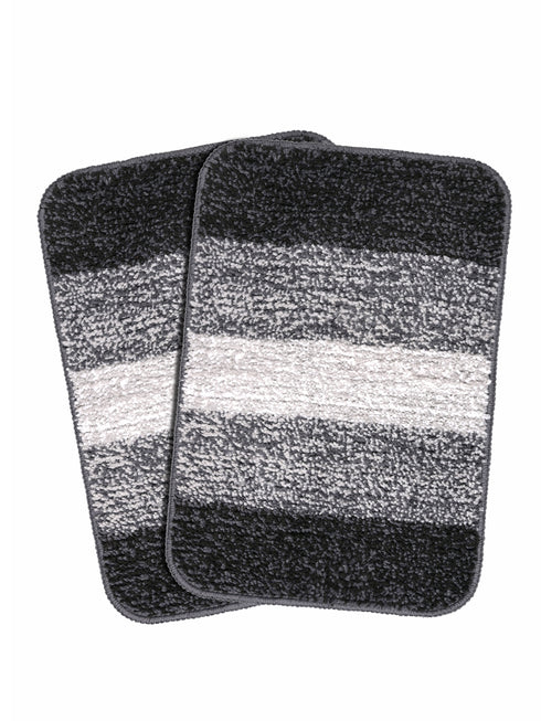 Anti slip microfiber bathmat set