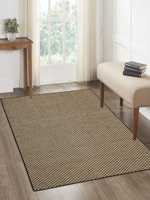Cotton & Jute Woven Strong Anti-Slip Rug.