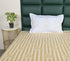 SOMA Cotton Rich Bedsheet | Floral & Stripe Woven Bed Sheet | 180 TC (Weight= 400 TC) | Soft & Comfortable Bedsheet for Bedroom