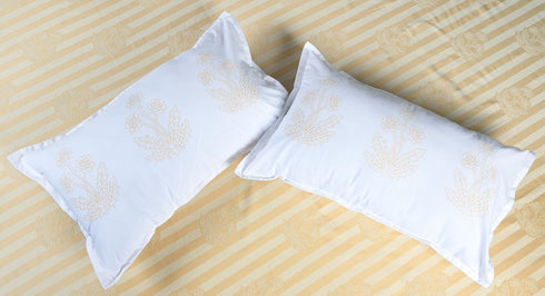 SOMA Cotton Rich Bedsheet | Floral & Stripe Woven Bed Sheet | 180 TC (Weight= 400 TC) | Soft & Comfortable Bedsheet for Bedroom