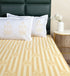 SOMA Cotton Rich Bedsheet | Floral & Stripe Woven Bed Sheet | 180 TC (Weight= 400 TC) | Soft & Comfortable Bedsheet for Bedroom