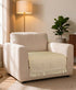 Comfy Sofa Seat Cover | Cotton & Polyester Sofa Cover with Elegant Fringe Design | Geometric Woven Sofa Cover for Sofa | Sofa Protector | Easy Wash & Durable Fabric