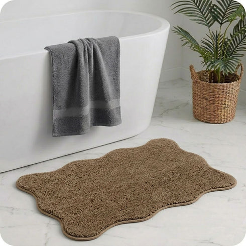 Soft Microfiber Anti-Skid Bath Mat Combo
