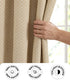 D Mond Pattern Cotton Curtain | Breathable Woven Yarn | Home Living Room Lobby Bedroom|