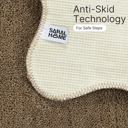 Soft Microfiber Anti-Skid Bath Mat Combo