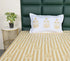 SOMA Cotton Rich Bedsheet | Floral & Stripe Woven Bed Sheet | 180 TC (Weight= 400 TC) | Soft & Comfortable Bedsheet for Bedroom