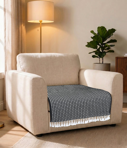 Black / 70x70cm- 1pc (1 Seater)