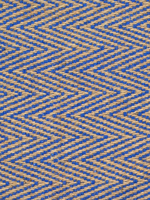 Chevron Jute & Cotton Woven Anti-Slip Strong Border Rug