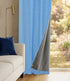 D Mond Pattern Cotton Curtain | Breathable Woven Yarn | Home Living Room Lobby Bedroom|