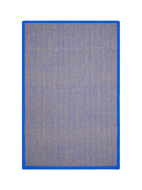 Chevron Jute & Cotton Woven Anti-Slip Strong Border Rug