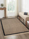 BURWAN - Cotton Jute Woven Strong Anti-Slip Rug with fringe.