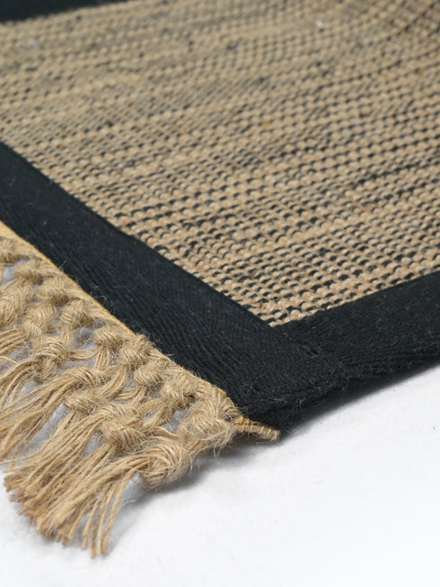 BURWAN - Cotton Jute Woven Strong Anti-Slip Mat with fringe