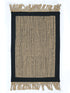 BURWAN - Cotton Jute Woven Strong Anti-Slip Mat with fringe