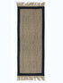 BURWAN - Cotton Jute Woven Strong Anti-Slip Runner with fringe.