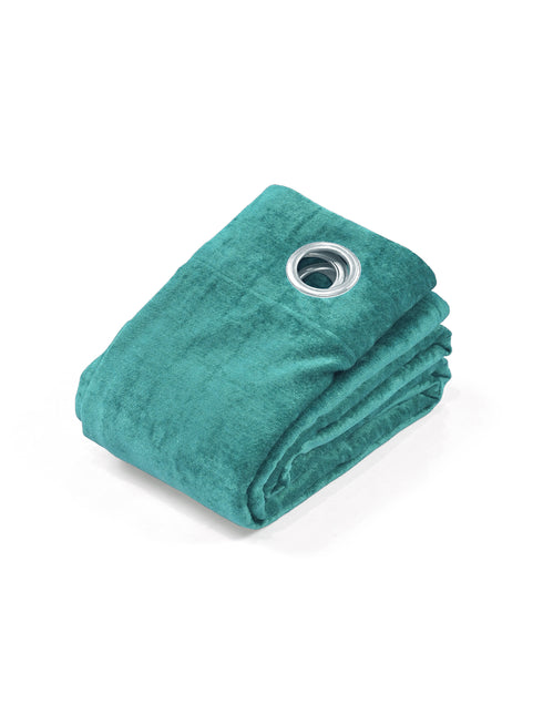 Reversible Glaze Blackout Curtain | Double Sided Satin & Velvet | Washable Non-Fading Non Shrinking