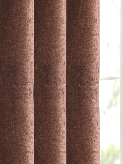 Reversible Glaze Blackout Curtain | Double Sided Satin & Velvet | Washable Non-Fading Non Shrinking