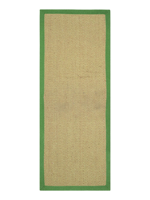 Chevron Jute & Cotton Woven Anti-Slip Strong Border Door Mat