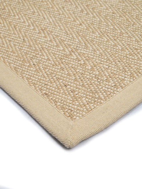 Chevron Jute & Cotton Woven Anti-Slip Strong Border Door Mat