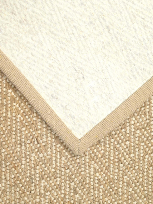 Chevron Jute & Cotton Woven Anti-Slip Strong Border Door Mat