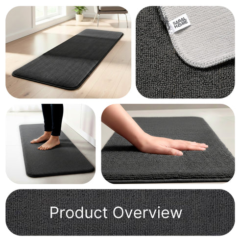 Solid Plain Floor Runner | Soft, Durable & Washable | Ideal for Hallway or Bedside Use