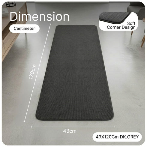 Solid Plain Floor Runner | Soft, Durable & Washable | Ideal for Hallway or Bedside Use