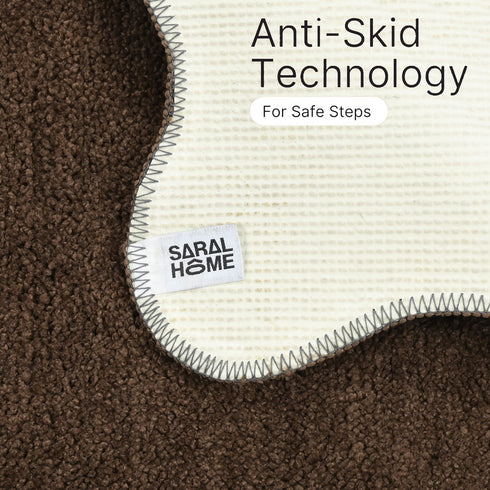 Soft Microfiber Anti-Skid Bath Mat Combo