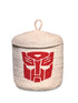 Transformer Round Basket Set of 2 – Cotton Rope Woven Storage Baskets for Home (12x20 cm & 20x20 cm)