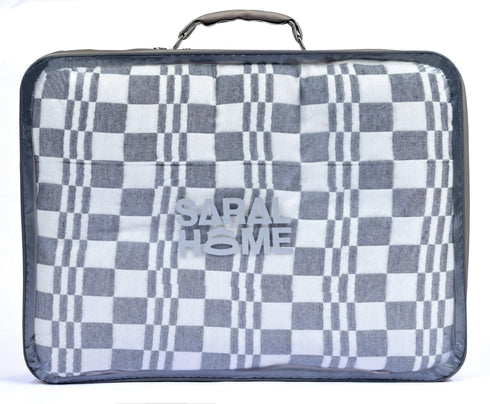 Dibbi Bedspread- Comforter/Quilt for All Season | Soft Plush Cotton Surface , Micro Polyester filling | Cotton Blanket/ coverlet with Pillow Cover