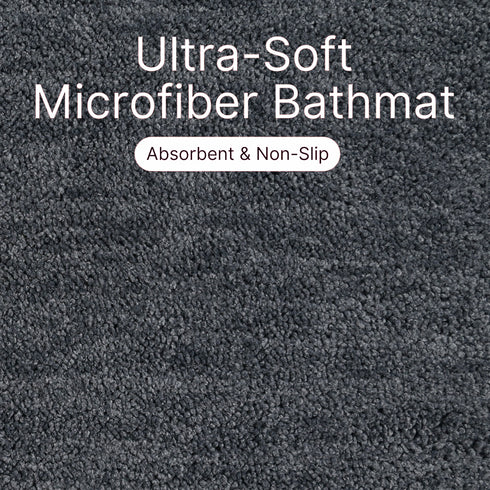 Soft Microfiber Anti-Skid Bath Mat Combo