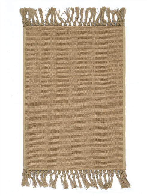 DESH - JUTE Woven Strong Anti-Slip Door Mat with fringe.