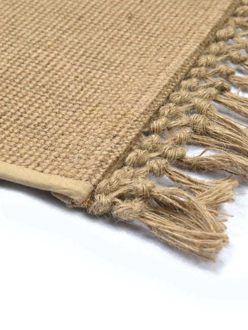DESH - JUTE Woven Strong Anti-Slip Runner with fringe.