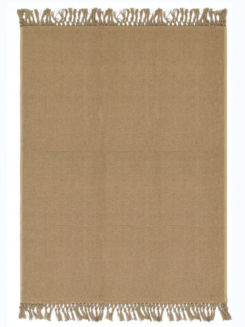 DESH - JUTE Woven Strong Anti-Slip Rug with fringe.