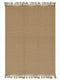 DESH - JUTE Woven Strong Anti-Slip Rug with fringe.