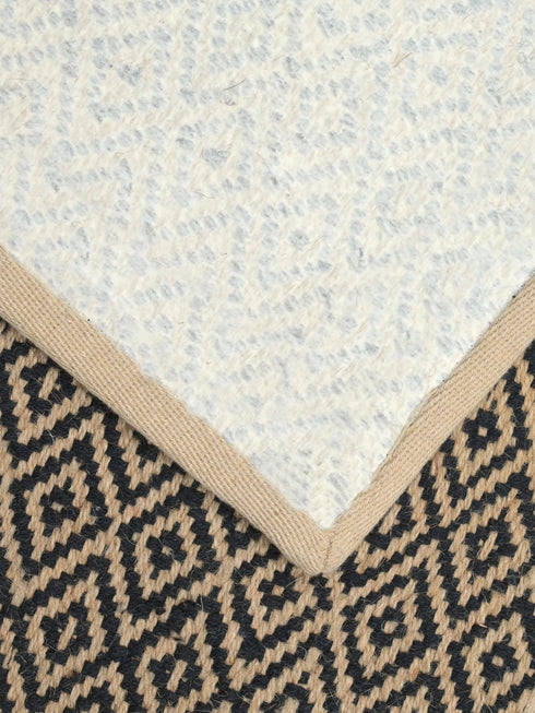 Diamond Jute & Cotton Woven Anti-Slip Strong Border Runner