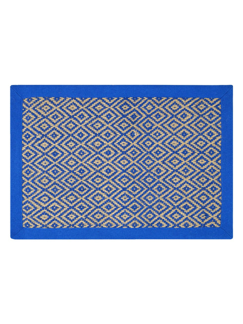 Diamond Jute & Cotton Woven Anti-Slip Strong Border Door Mat