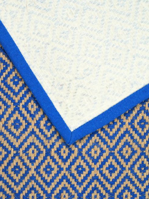 Diamond Jute & Cotton Woven Anti-Slip Strong Border Runner