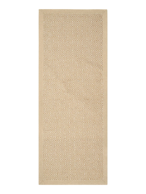 Diamond Jute & Cotton Woven Anti-Slip Strong Border Runner