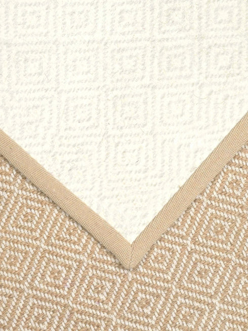 Diamond Jute & Cotton Woven Anti-Slip Strong Border Runner