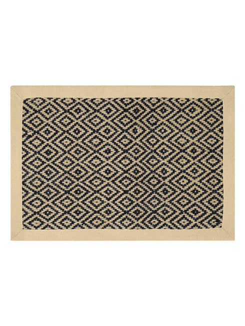 Diamond Jute & Cotton Woven Anti-Slip Strong Border Door Mat