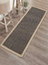 Diamond Jute & Cotton Woven Anti-Slip Strong Border Runner