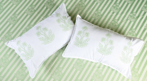 SOMA Cotton Rich Bedsheet | Floral & Stripe Woven Bed Sheet | 180 TC (Weight= 400 TC) | Soft & Comfortable Bedsheet for Bedroom