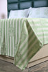 SOMA Cotton Rich Bedsheet | Floral & Stripe Woven Bed Sheet | 180 TC (Weight= 400 TC) | Soft & Comfortable Bedsheet for Bedroom